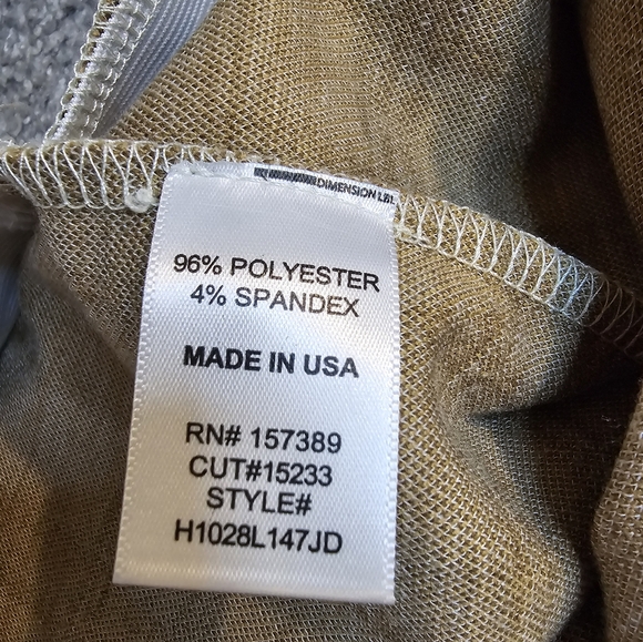 LaLa Land Polyester Flare Plaid Neutral Pant  Women's Large Boho Coastal Grandma - Picture 6 of 7